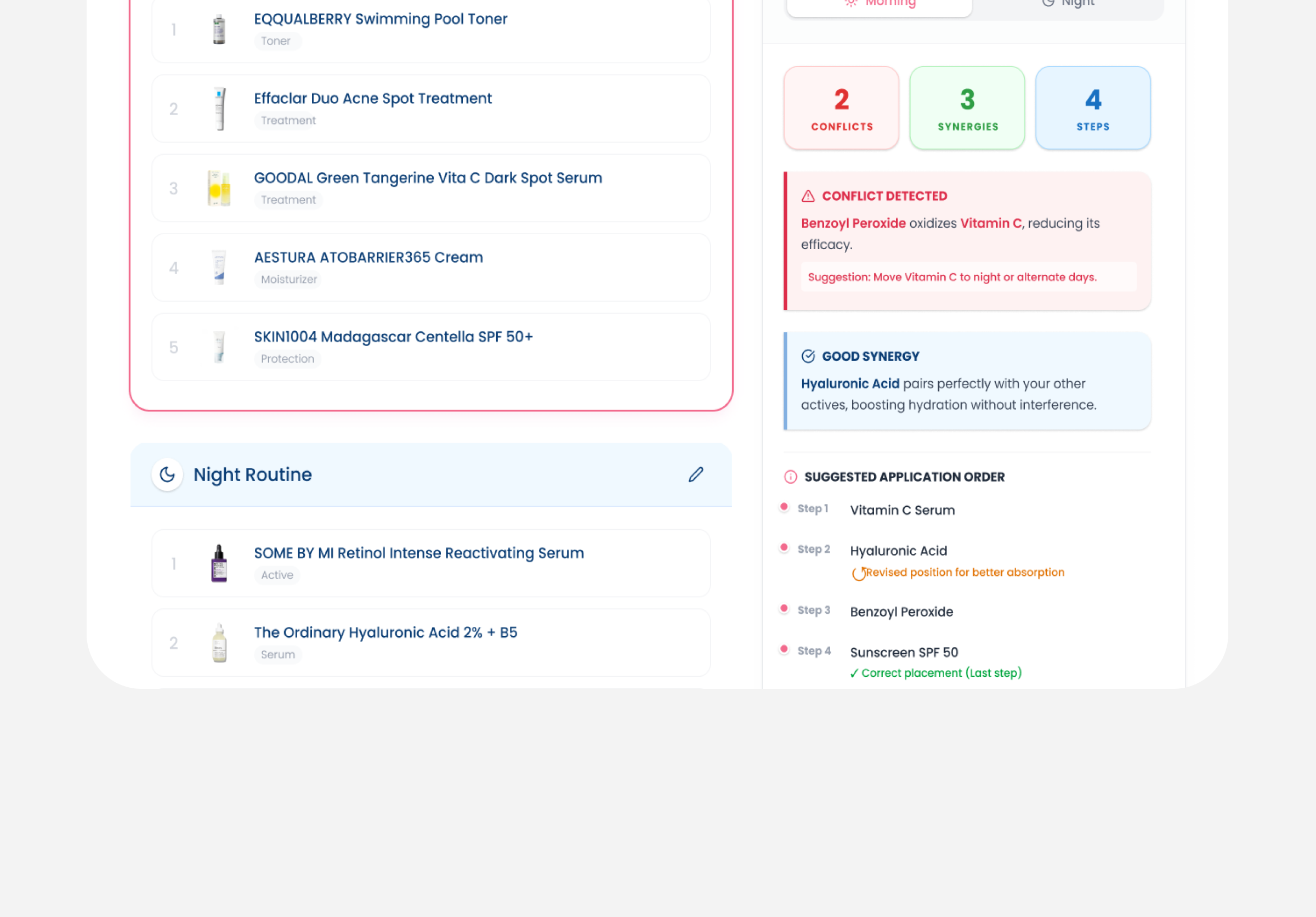 Skincare Routine Analyzer project preview